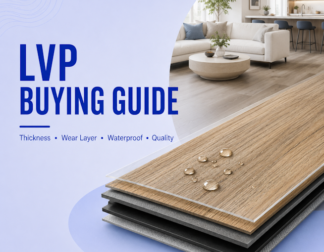How to choose luxury vinyl plank flooring: thickness, wear layer & waterproof guide (2026)