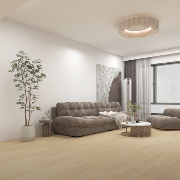 Laminate flooring Cabrillo from Monument Collection – water-resistant planks with a light, natural wood-look, ideal for bright and modern interior spaces.