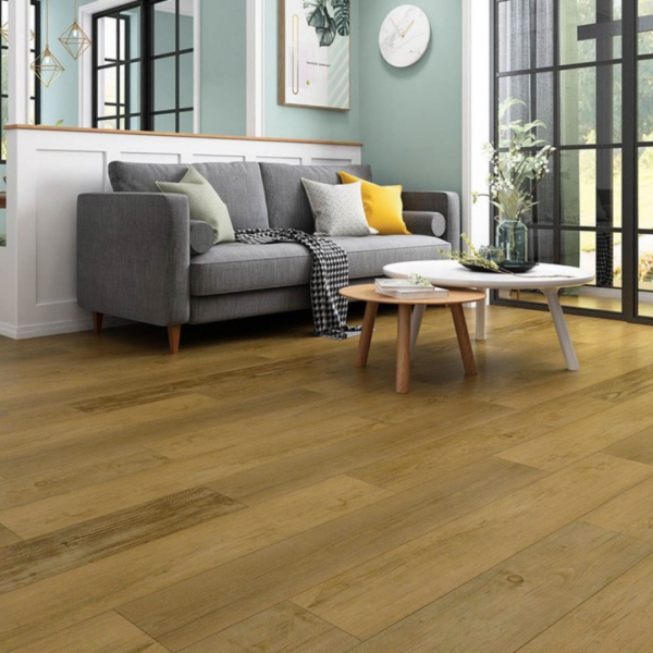 Vinyl flooring Elk Horn from eTERRA White Collection – water-resistant planks with a rich, rustic wood-look, perfect for warm and durable interior designs.