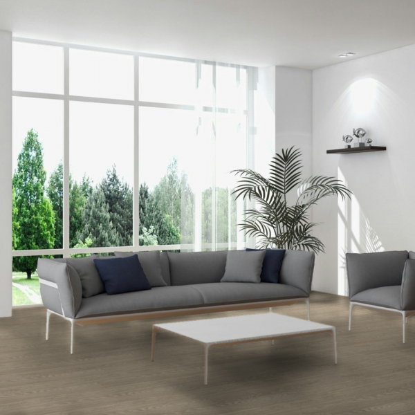 Laminate flooring Gold Creek from LifeProtect Collection – water-resistant planks with a warm, natural wood-look finish for cozy and durable interior spaces.
