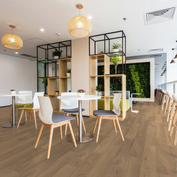 Laminate flooring Miller Lake from LifeProtect Collection – water-resistant planks with a natural wood-look finish, perfect for durable and stylish interiors
