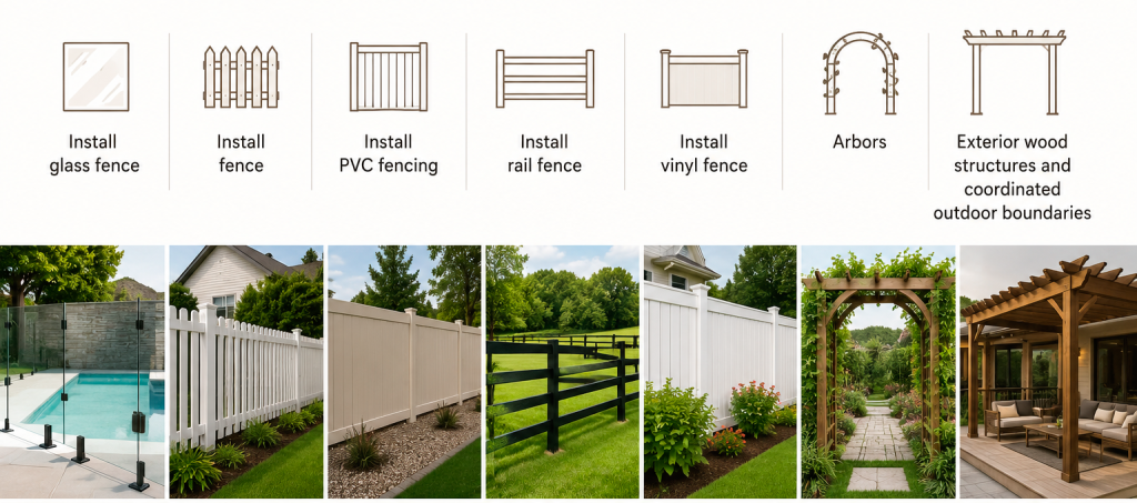 Fences & Exterior Wood Structures 2 What Our Fences Service May Include